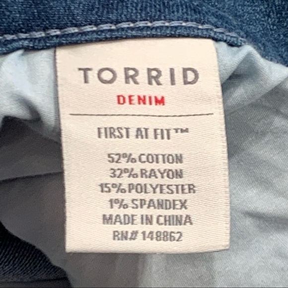 Torrid Jegging Adult Size 18R Blue Skinny Ankle High Rise Women - Picture 10 of 12